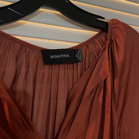 Mink Pink Susa dress size XS rust - Picture 7 of 7